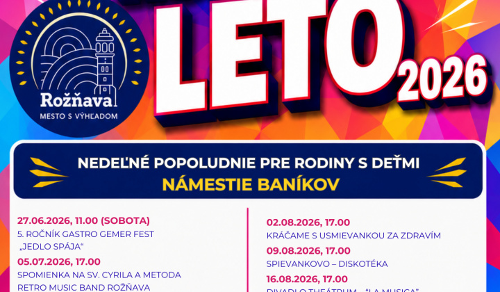 Rožňavské kultúrne leto 2026